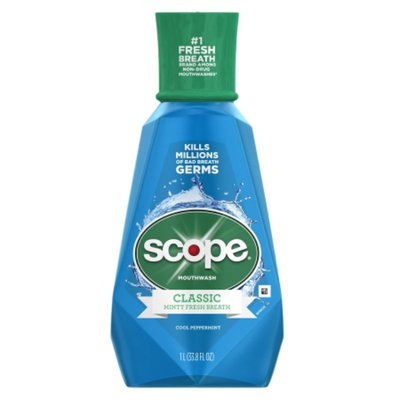 Scope Classic Original Mouthwash, Cool Peppermint, 33.8 fl oz