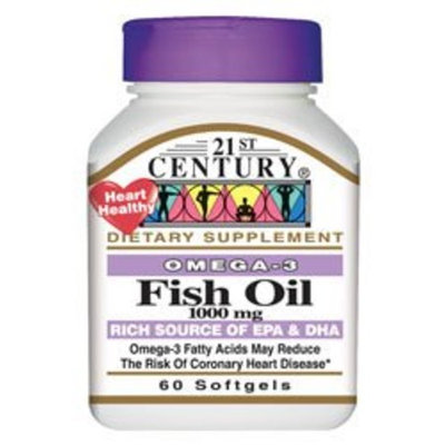 21st Century Omega-3 Fish Oil 1,000 mg 60 Sgels
