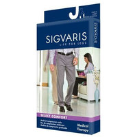 Sigvaris 863NS4M99 30-40 mmHg Men's Closed Toe Thigh High Sock Size: S4, Color: Black 99