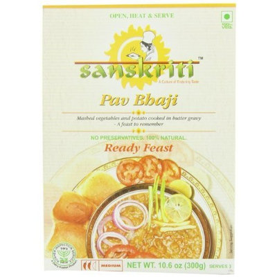 Sanskriti Pav Bhaji, 10.6-Ounce (Pack of 6)