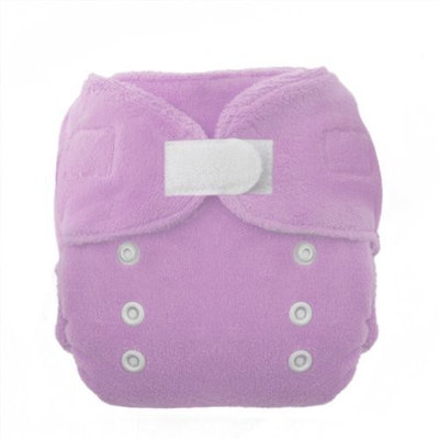 Thirsties Duo Fab Fitted Cloth Diapers, Orchid, Size Two (18-40 lbs) (Discontinued by Manufacturer)