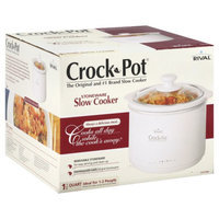 Rival Crock Pot Slow Cooker, Stoneware, 1 crock pot