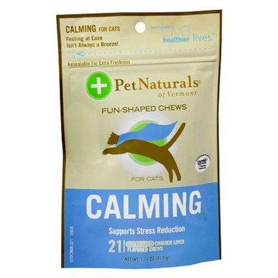 Pet Naturals Chicken Liver Calming Fun-Shaped Chews for Cats