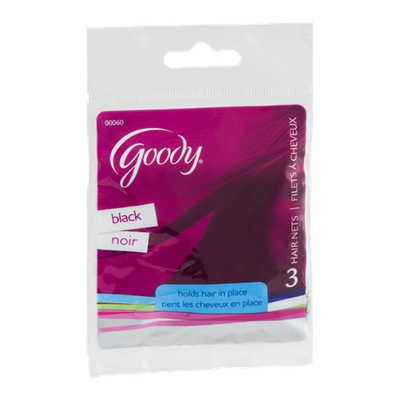 Goody Hair Nets Black - 3 CT