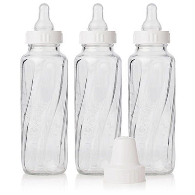 Evenflo Feeding Classic + Vented Glass Bottles 8 Ounce 3 Pack