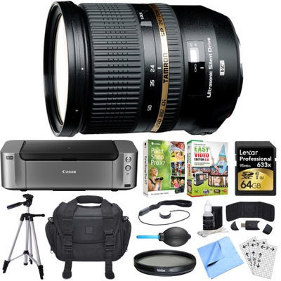 Tamron SP 24-70mm f2.8 Di VC USD Lens for Canon EOS Mount Dual Mail in Rebate Bundle