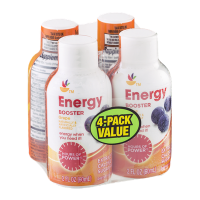 Ahold Energy Booster Grape - 4 CT