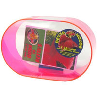 Zoo Med Betta House 2 Gallon Oval Racetrack Neon Pink