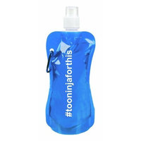 www.water2gobottle.com 4 Water 2 Go Foldable Water Bottles BPA Free Reusable Attachable BLUE