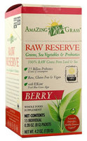 Amazing Grass Raw Reserve Greens, SEa Vegetable & Probiotics Berry 15 Packets - Vegan