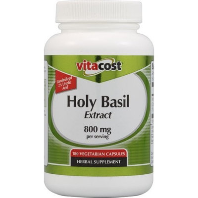 Vitacost Brand Vitacost Holy Basil Extract -- 800 mg per serving - 180 Vegetarian Capsules