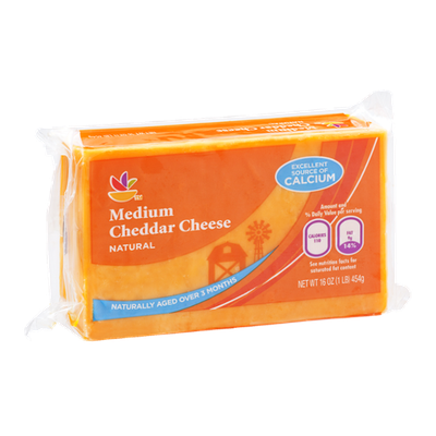 Ahold Cheese Cheddar Medium Natural