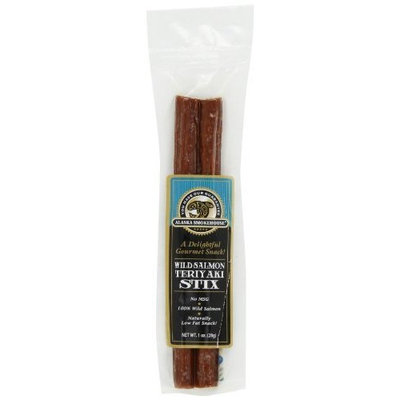 Alaska Smokehouse Salmon Teriyaki Stix, 1-Ounce Bags (Pack of 6)