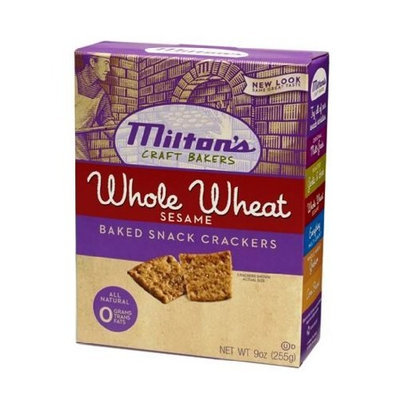 Milton's Crackers - Whole Wheat & Sesame Bites, 9-Ounce (Pack of 6)