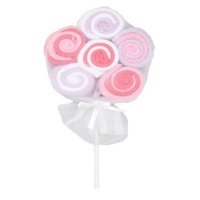 TenderTyme 1736 Lollipop Washcloth Pink - Pack of 12