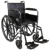 Karman 18 inch Steel Wheelchair with Fixed Armrests