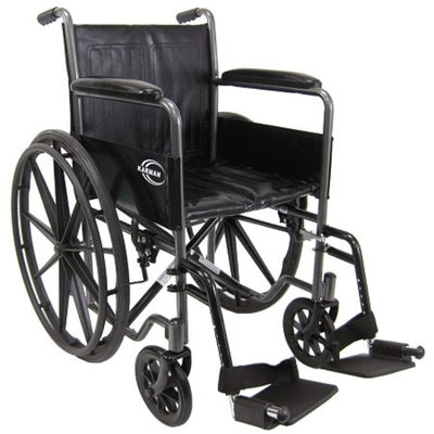 Karman 18 inch Steel Wheelchair with Fixed Armrests
