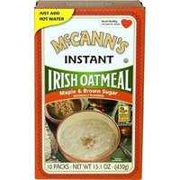 McCann's Maple and Brown Sugar Instant Irish Oatmeal, 15.1-Ounce Boxes (Pack of 12)