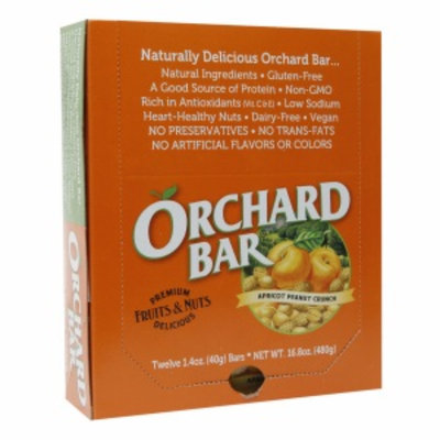 Orchard Bars Fruits & Nuts 12/1.4oz, Apricot Peanut Crunch Bar, 16.8 oz