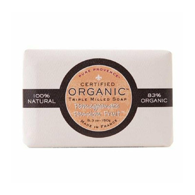 Pure Provence Bar Soap Organic Pomegranate Passionfruit 5.3 oz