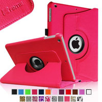 Fintie Rotating Stand Case Cover with Auto Sleep / Wake Feature for iPad Air / iPad 5 (5th Generation), Magenta