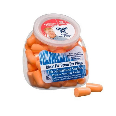 Physician's Choice PC CLEAN FIT FOAM EAR PLUGS (50 PAIRS), 0.15-Pound Tub