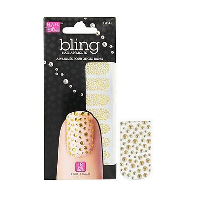 Il Bliss Bling Nails Gold Bubbles