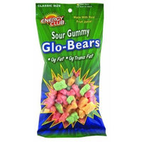 Energy Club Sour Gummy Glo Bears 9 oz. (Pack of 6)