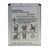 Battery for Sony Ericsson BST-33 Replacement Battery
