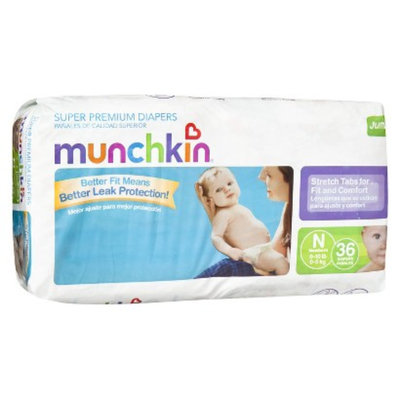 Munchkin Super Premium Diapers Jumbo Pack - Size Newborn (36 Count)