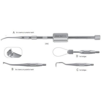 Osung CR4S(CROWN & BRIDGE REMOVER) Dental Crown and Bridge Remover Kit, CR4S