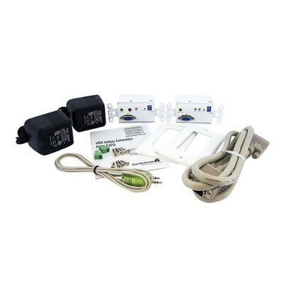 StarTech VGA Wall Plate Video Extender over Cat5 with Audio STUTPWALLA