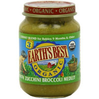 Earth's Best Organic Baby Food, Zucchini Broccoli Medley, 6 Ounce (Pack of 12)