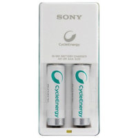 Sony Compact Rapid Power Charger w/2 AA NiMH Batteries, 1 ea