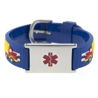Hope Paige Big Rigs Rubber Watch Band Bracelet - Medical ID