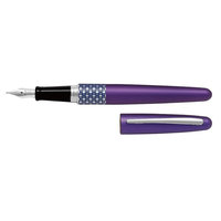 Pilot MR Retro Pop Fountain Pen, Green Barrel/Marble Accent, Fine, Black Ink