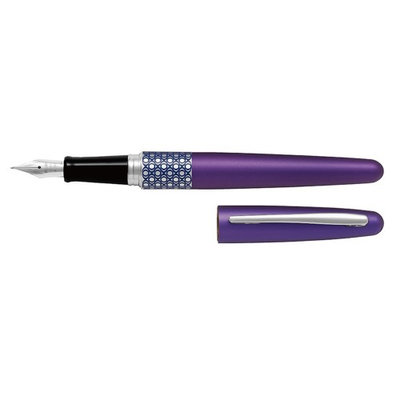 Pilot MR Retro Pop Fountain Pen, Green Barrel/Marble Accent, Fine, Black Ink