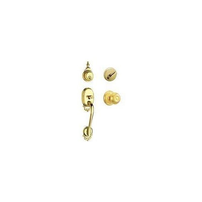 Schlage F60BOW505XPLY605 GEO HDLE BRBR