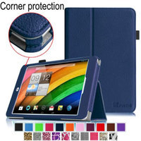 Fintie Premium Vegan Leather Slim Fit Stand Cover for Acer Iconia A1-830 7.9 -Inch Tablet, Navy