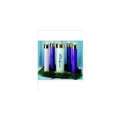 Emkay Candles 54182 Candle Advent Candela Set 12 x 2.62 3 Blue 1 Pink