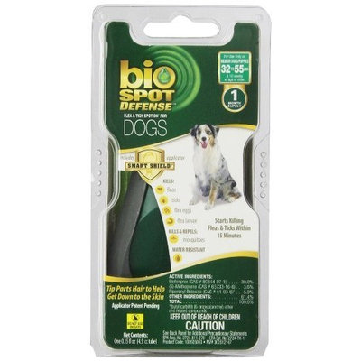 Bio Spot Defense Smart Shield Applicator Spot on Flea and Tick for Dogs