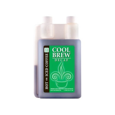 Coolbrew Cool Brew® Fresh Coffee Concentrate - Decaf 1 Liter - Make Iced Coffee or Hot Coffee - Enough for over 32 drinks