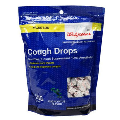 Walgreens Cough Drops, Eucalyptus, 200 ea