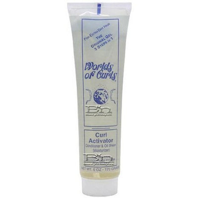Worlds of Curls Curl Activator Conditioner & Oil Sheen For Extra Dry Hair 6 Oz.