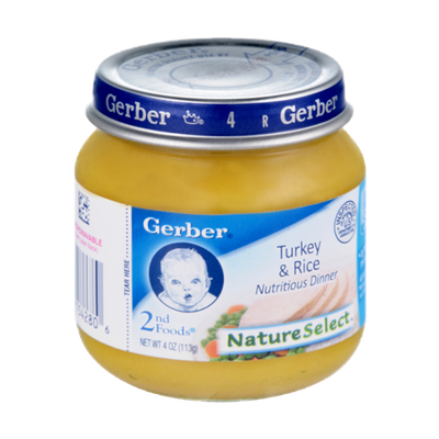 Gerber® Nature Select 2nd Foods Turkey & Rice