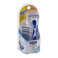 Schick Hydro 3 Value Pack 1 Razor + 4 Cartridges