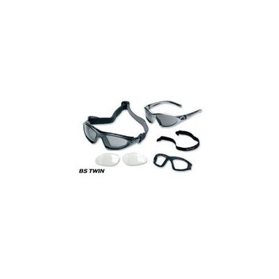 Body Specs BS-TWIN-BLK. 13 Black Frame-Smoke-PKG Goggles-Sunglasses