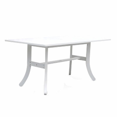 VIFAH Bradley Blanc Outdoor Dining Table, 1 ea