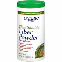 Equate : 125 Servings Clear Soluble Fiber Powder Fiber Supplement
