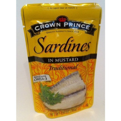 Crown Prince Sardines in Mustard Traditional - Omega 3 - 3.53oz (2pack) - Product of Thailand